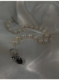 Romantic Crown Love Heart Crystal Pearl 925 Sterling Silver Bracelet