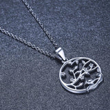 SODROV Tree of Life Necklace Platinum Plated Choker Chain
