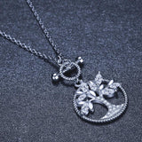 SODROV Tree of Life Necklace Platinum Plated Choker Chain