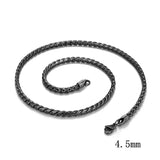 Vintage Oxidized Punk Snake Chain Necklace for Men