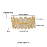 Hip Hop CZ Stones Teeth Grillz Caps Iced Out Micro Pave Grills for Men Women