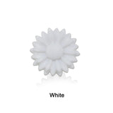10Pcs Rainbow Sunflower Daisy Silicone Beads 22mm Glow In The Dark
