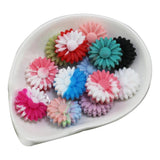 10Pcs Rainbow Sunflower Daisy Silicone Beads 22mm Glow In The Dark