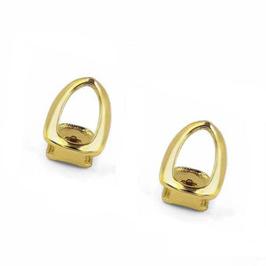 2pcs 18k Plated Open Face Single Tooth Hip Hop Grills