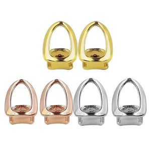 2pcs 18k Plated Open Face Single Tooth Hip Hop Grills