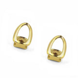 2pcs 18k Plated Open Face Single Tooth Hip Hop Grills