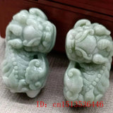 Natural Lantian Jade Ruyi Pixiu Pendant Necklace