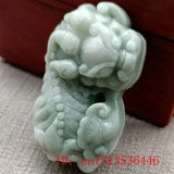 Natural Lantian Jade Ruyi Pixiu Pendant Necklace