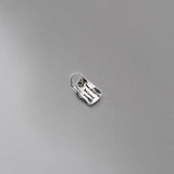 Trustdavis 925 Silver English Geometry Charm Pendant DIY Jewelry