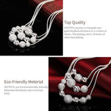 925 Sterling Silver 18 Inch Three Snake Chain Necklace