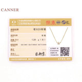 Real 925 Sterling Silver Snowflake Clavicle Necklace For Women