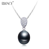 Freshwater Pearl Pendant Necklace in 925 Sterling Silver