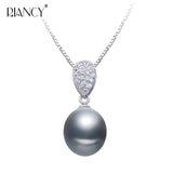 Freshwater Pearl Pendant Necklace in 925 Sterling Silver
