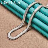 925 Sterling Silver Flat Snake Chain 20 Inch Necklace Wedding Party Jewelry