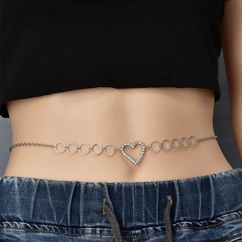 Sexy Rhinestone Waist Chain Belt Crystal Body Jewelry