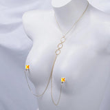 Sexy Chest Chain Nipple Circle Stainless Steel Body Jewelry
