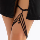 Bohemian Thigh Chain Star Body Chains for Women Double-layer Metal Bodychain