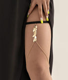 Bohemian Thigh Chain Star Body Chains for Women Double-layer Metal Bodychain
