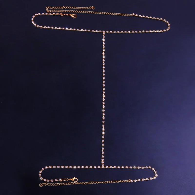Boho Crystal Butterfly Thigh Chain Body Jewelry