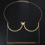 Stonefans Butterfly Chest Bracket Bra Bikini Body Jewelry