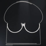 Stonefans Butterfly Chest Bracket Bra Bikini Body Jewelry