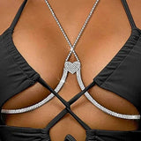 Zircon Tassel Beach Women Bikini Body Chain Wedding Accessories