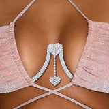 Zircon Tassel Beach Women Bikini Body Chain Wedding Accessories