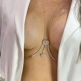 Zircon Tassel Beach Women Bikini Body Chain Wedding Accessories