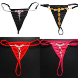 Rhinestone Chain T Back Thong Body Jewelry