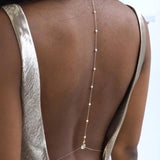 Bridal Pearl Back Chain Jewelry for Wedding