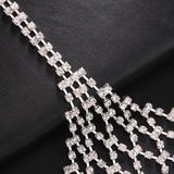 Mesh Tassel Bra Chain Bikini Body Accessories Clothing Sexy Crystal Top Lingerie