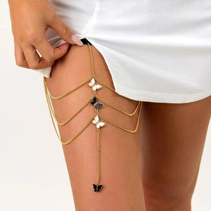 Women's Butterfly Leg Chain Beach Body Jewelry
