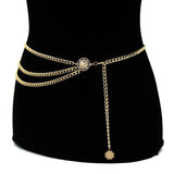 Sexy Bikini Beach Waist Belt Chain Long Tassel Coin Pendant Body Jewelry