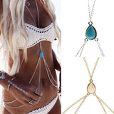 Double Layer Sexy Chest Chain Bikini Waist Chain Body Jewelry
