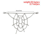 Punk Rock Metal Spider Web Waist Chain Hip-Hop Jeans Key Chain