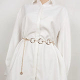 Vintage High Waist Chain Harajuku Punk Moon Metal Belts Women Waist Belts
