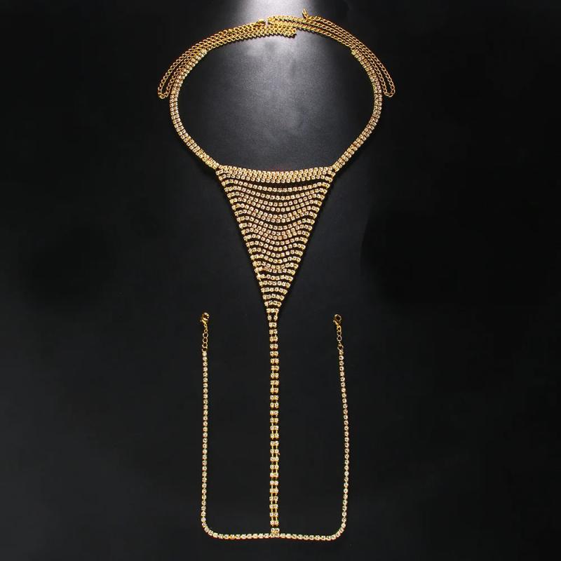 Stonefans Rhinestone Thong Chain Bikini Accessories