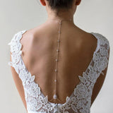 Crystal Rhinestone Back Chain Body Jewelry for Women Bride
