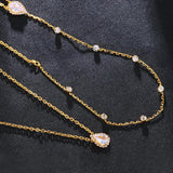 Crystal Rhinestone Back Chain Body Jewelry for Women Bride