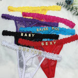 Custom Name Jewelry Thong Panties for Women