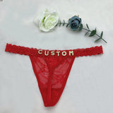 Custom Name Jewelry Thong Panties for Women