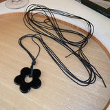 Acrylic Flower Dynamic Rope Waist Chain Tassel Body Chain