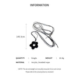 Acrylic Flower Dynamic Rope Waist Chain Tassel Body Chain