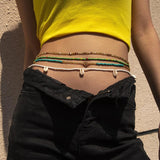 4PCS/Set Vintage Sexy Beach Waist Chains Belly Chain Bohemian Style