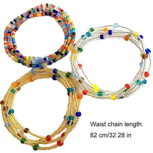 3Pcs Bohemian Style Ethnic Belly Chain Waist Jewelry