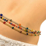3Pcs Bohemian Style Ethnic Belly Chain Waist Jewelry