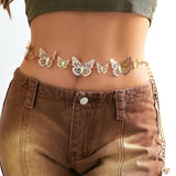 Butterfly Charm Waist Chain for Women Bikinis Y2K Accessories