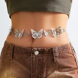 Butterfly Charm Waist Chain for Women Bikinis Y2K Accessories