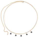 Bohemia Multicolor Evil Eye Beads Crystal Waist Chain For Women