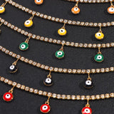 Bohemia Multicolor Evil Eye Beads Crystal Waist Chain For Women